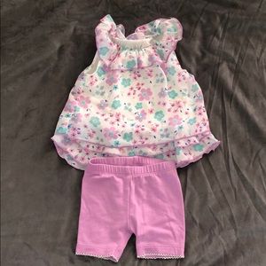 Purple flower outfit